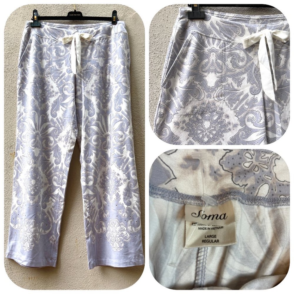NWT Sonoma Cotton Blend Pockets wide Lounge Pants